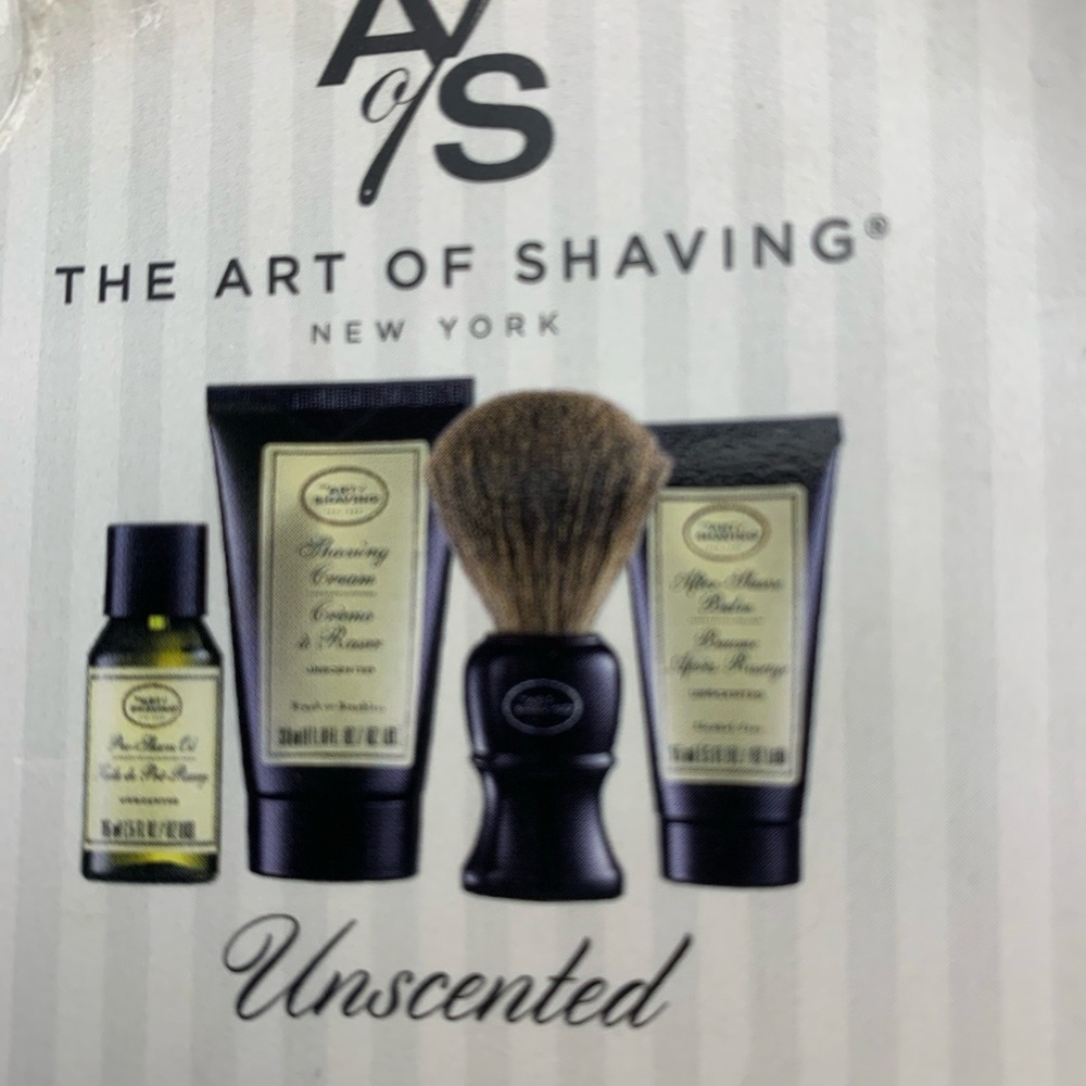 The Art of Shaving Kit 4-Piece Travel Set Unscented New